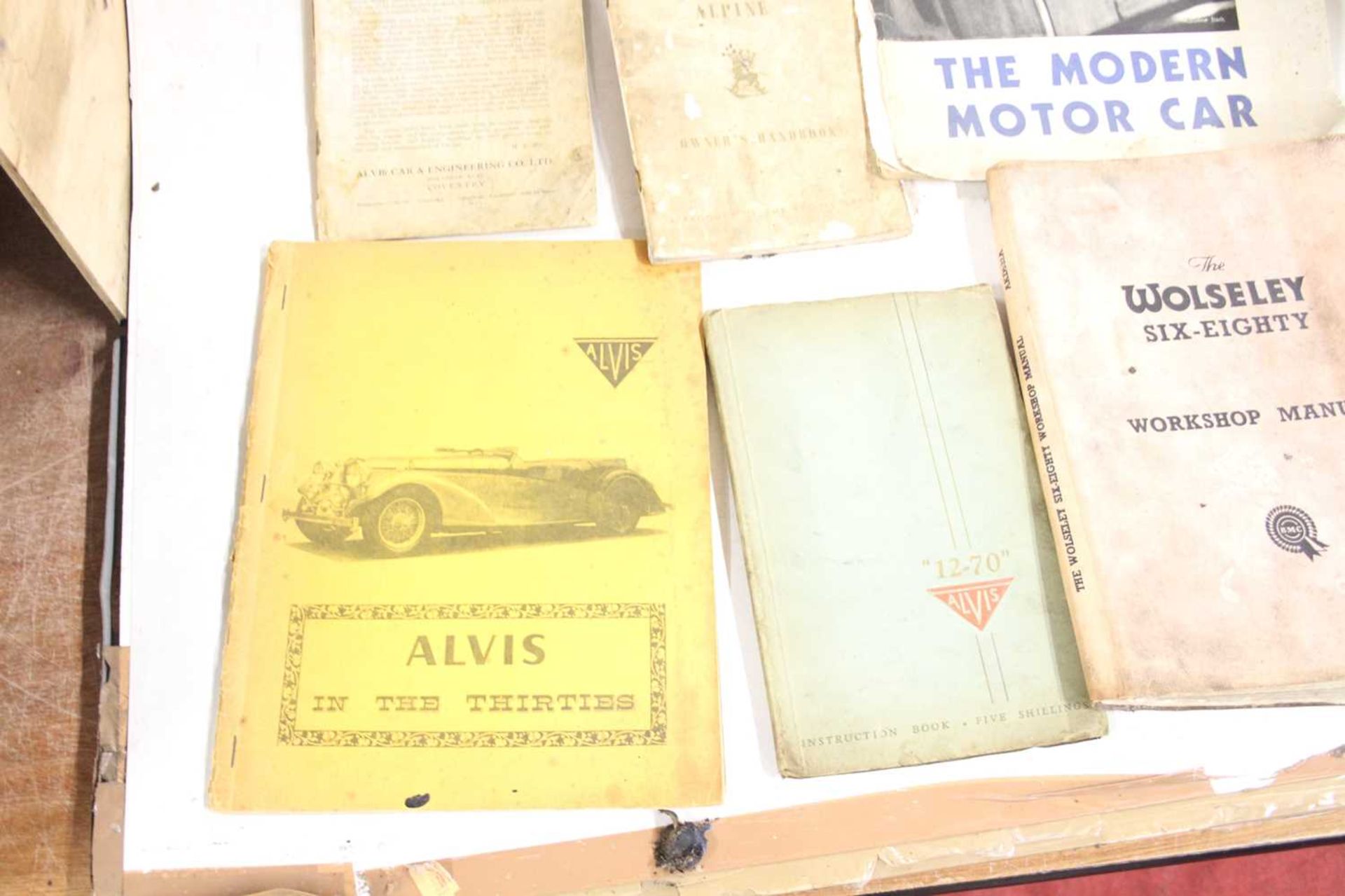 Assorted car owner's handbooks and workshop manuals, to include The Wolseley 680, The Sunbeam - Image 3 of 6