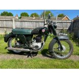 A circa 1960 Francis Barnett 249cc motorcycle Registration No. 879 XUR Chassis No. BC15438 Engine