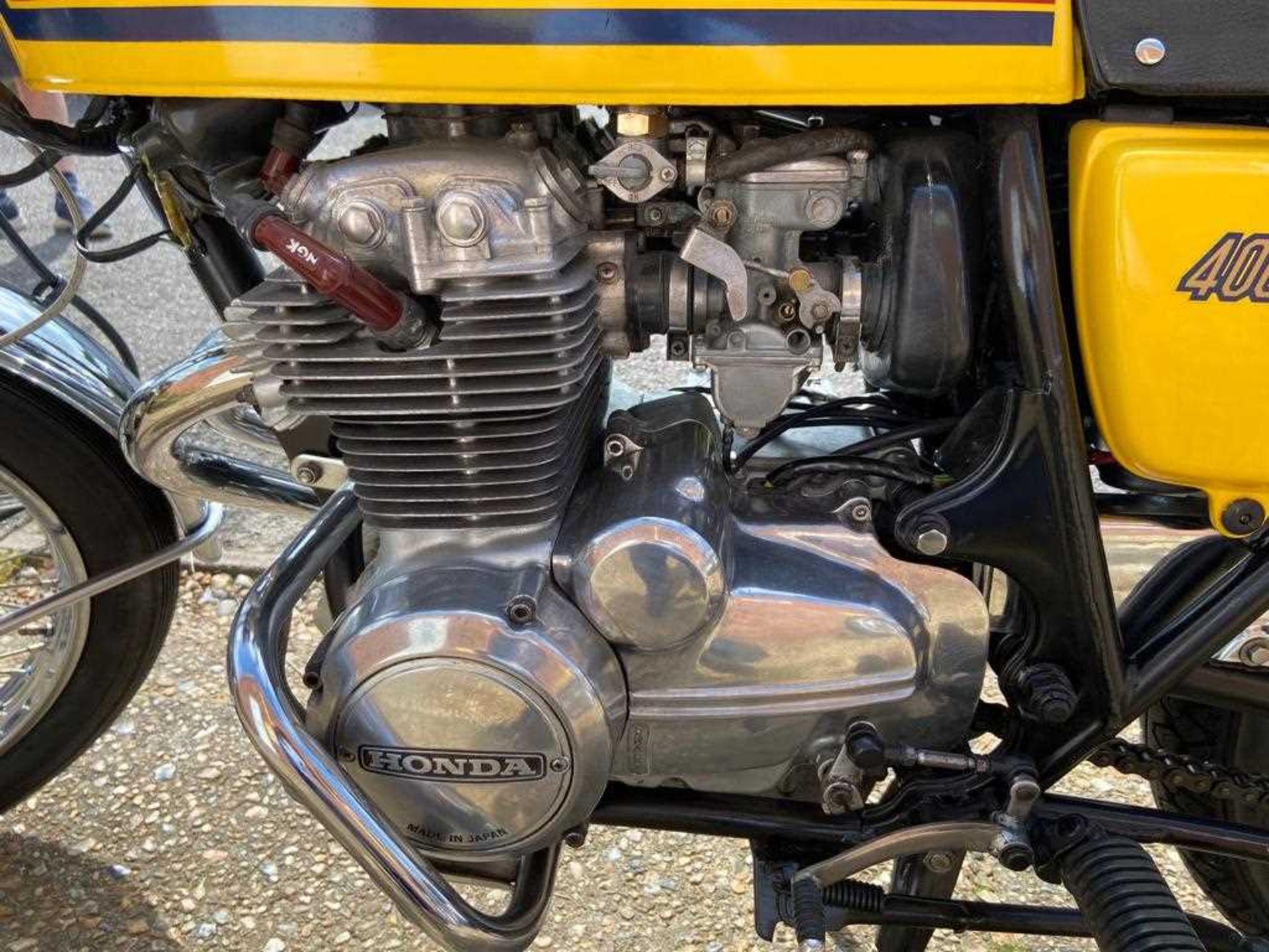 A 1977 Honda 400 Four Supersport 408cc motorbike Registration No. XJX 543R Chassis No. - Image 9 of 10