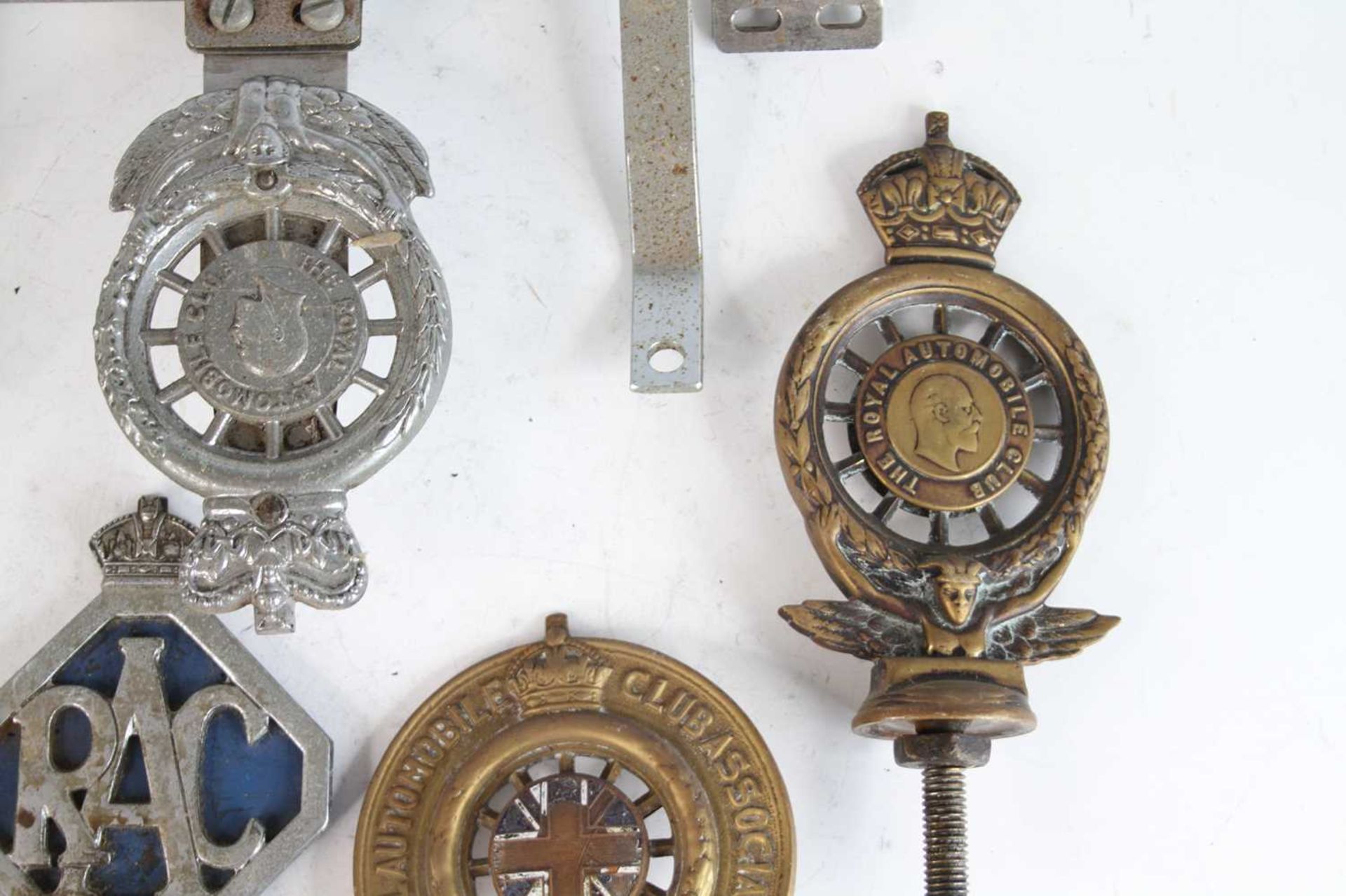 A collection of six various RAC cast metal car badges, some with enamel detail; together with a - Image 4 of 5