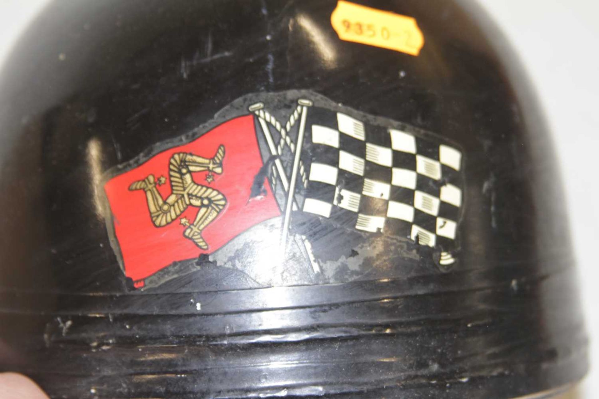 A Cromwell helmet, size 6¾", as badged for the Isle of Man TT, mid-20th century - Image 2 of 3