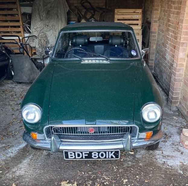 A 1972 MG BGT coupe Registration BDF 801K In British Racing Green 1798cc Chassis No. GHD5272709G