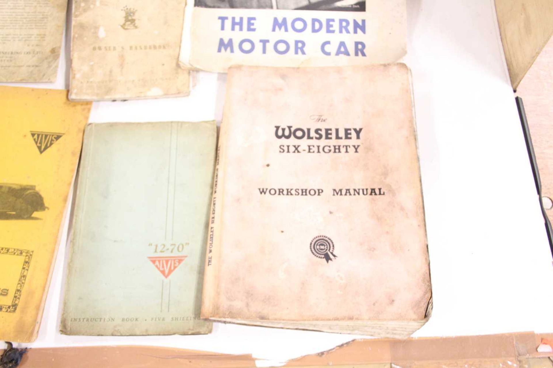 Assorted car owner's handbooks and workshop manuals, to include The Wolseley 680, The Sunbeam - Image 2 of 6