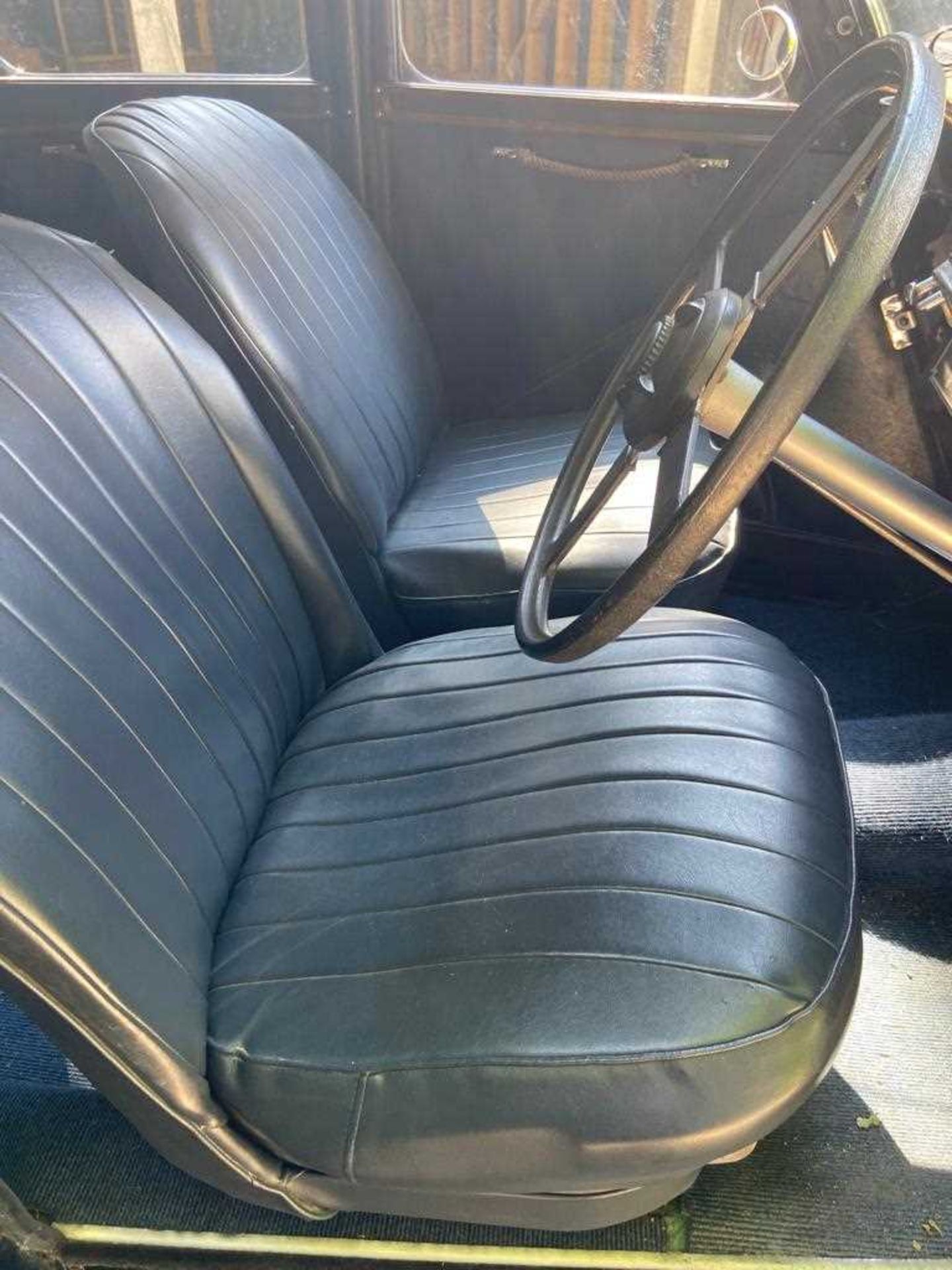 A 1936 Morris 10/4 saloon 1292cc Registration PV339 Odometer 555313 In blue and black Chassis No. - Image 11 of 13