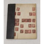 An album of stamps to include various Victorian 1d penny reds with cancellation stamps; together