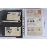 A collection of postal history and ephemera to include a folder of FDC's to commemorate Australia