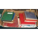A Briefmarken stamp album containing world stamps, to include examples from The Netherlands, Jersey,