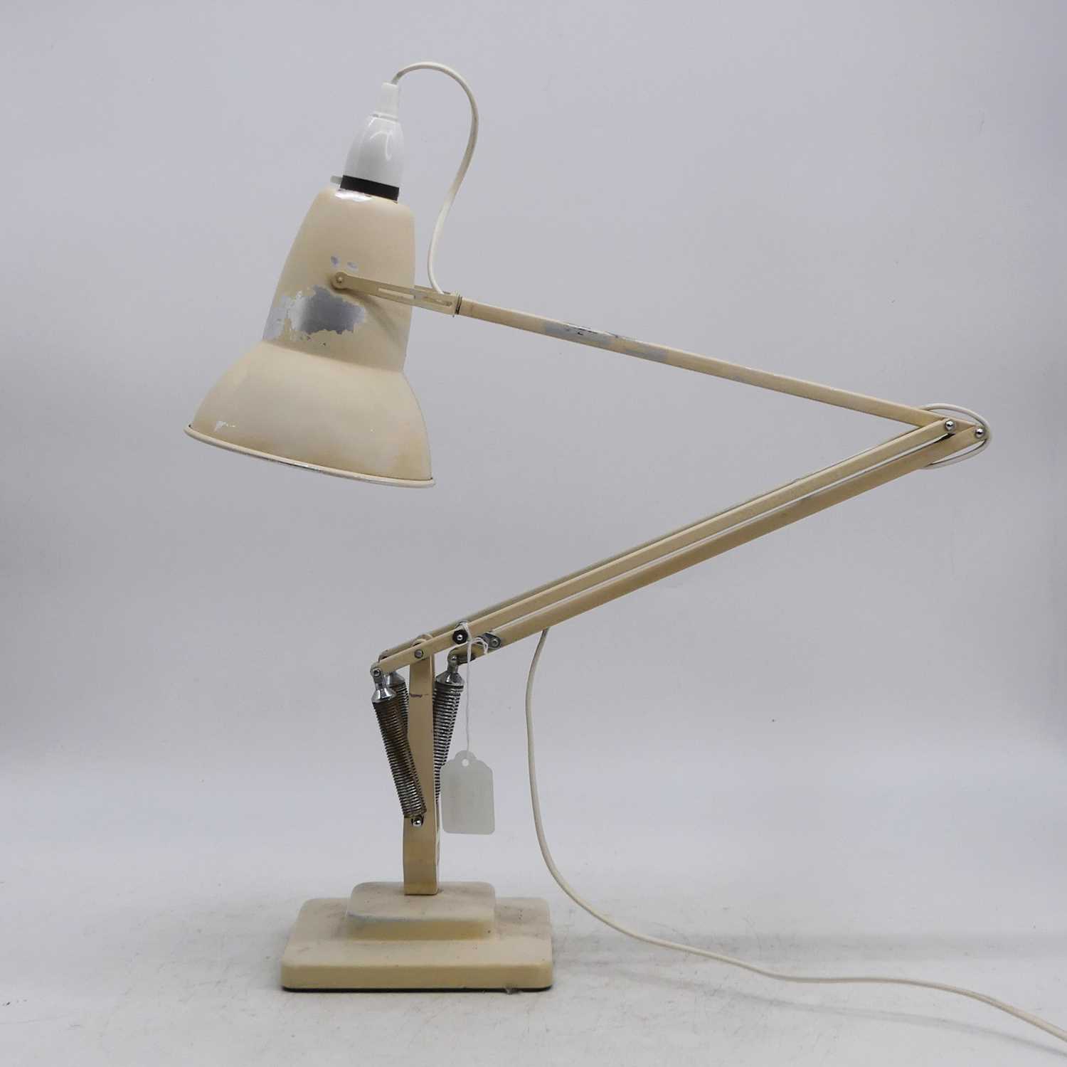 A vintage Herbert Terry angle poise adjustable desk lamp