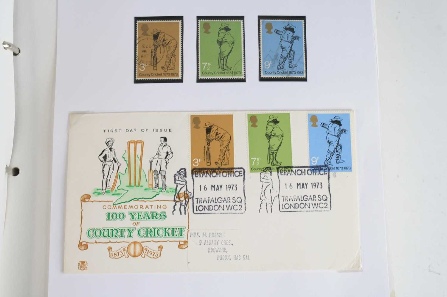 A collection of cricket ephemera to include Sir Donald Bradman Limited Edition Folder no. 466/750, - Image 6 of 7