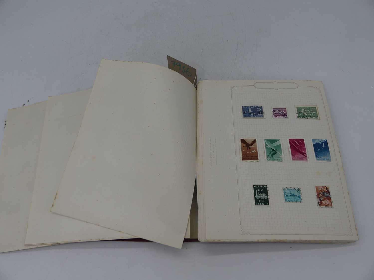 A Simplex Junior stamp album and contents ranging from Argentina to Poland, used 20th century
