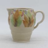 A Clarice Cliff Celtic leaf and berry pattern jug, height 19cm In good condition and appears to be