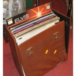 A box of vintage vinyl records, to include The Sound of The Shadows and The BBC's Not the 9 O'