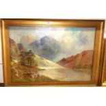 Francis E. Jamieson (1895-1950)- Mountain loch scene, oil on canvas, signed lower left, 40x60cm (a/