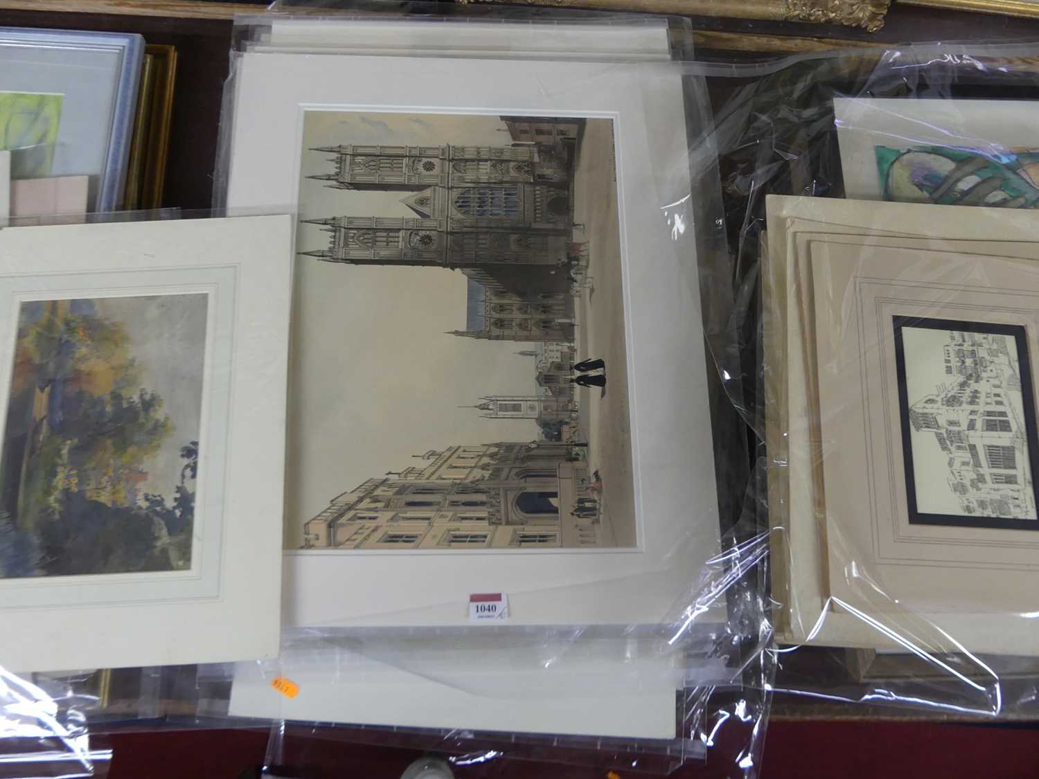 A large collection of reproduction unframed but mounted topographical prints, largely being London - Image 2 of 4