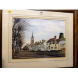 Dennis Loye - Windhill, watercolour, signed lower right, 36 x 49cm