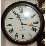 A Victorian style circular wall clock, the dial signed Walker Ltd, 63 New Bond Street, London,