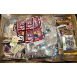 A quantity of mixed trading cards to include Top Trumps, Redakai, various Tazos and other cards &