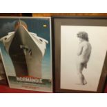 After K.E. Wootton - a pair of nude studies, monochrome prints; after A.M. Cassandre -