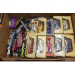 A quantity of mixed Matchbox Models of Yesteryear, EFE buses, and other diecast and collectables,