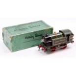 1931-5 Hornby 0-gauge E16, 6-volt AC 0-4-0 green, tank loco ‘Great Western’ on tank sides, black/