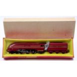 Triang Hornby 00 Gauge R871 LMS 4-6-2 Coronation Locomotive and Tender, maroon example, factory
