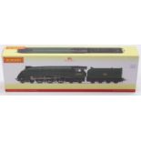 A Hornby No. R3980 late BR rebuilt Class W1 4-6-4 locomotive and tender DCC ready with 8 pin