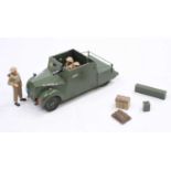 A CJB Military Models 1:32 scale white metal and resin hand crafted model of a standard beaver rat