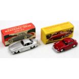 Two modern release Quiralu modern release diecast vehicles to include a Porsche Coupe and a Mercedes