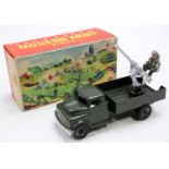 A Lonestar Modern Army series boxed Twin Pom-Pom lorry, comprising green body with black plastic