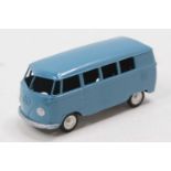 Marklin No. 5524/14E, VW Microbus, blue body with silver detailing, with spun hubs (NMM)