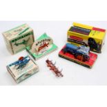 A small collection of part boxed Britains Farming models comprising a Fordson Super Major Tractor, a