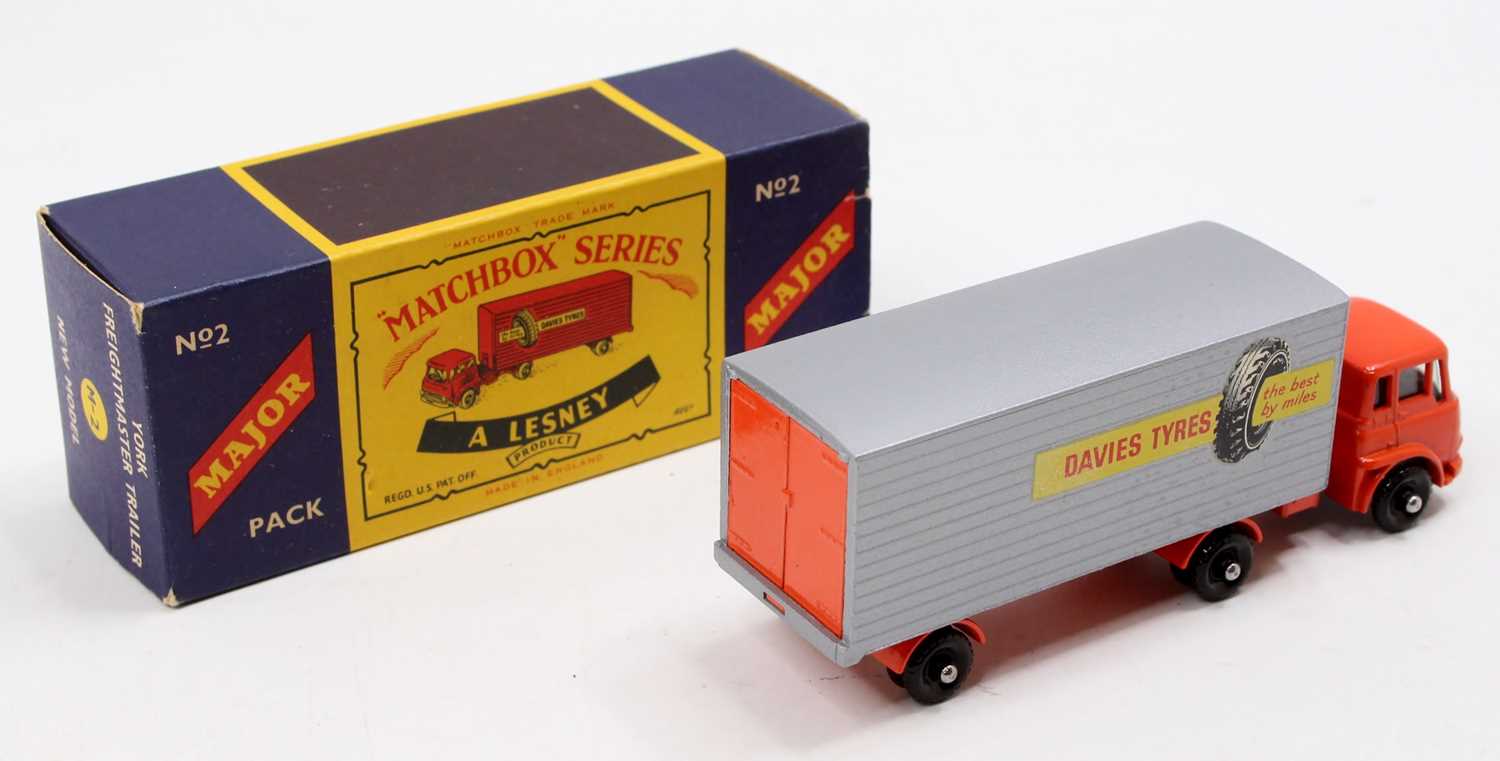 Matchbox Lesney Major Pack No. 2 York Freightmaster with Bedford Tractor Unit in orange & silver, - Image 2 of 2