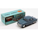 Corgi Toys No. 352 R.A.F Staff Car - Standard Vanguard in blue with flat spun hubs, in the