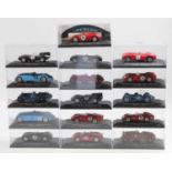 16 various plastic cased Ixo 1/43 scale racing diecasts to include a Lagonda Rapide No. 4 1935 Le