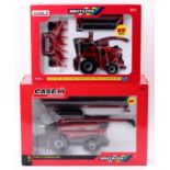 Britains 1/32nd scale boxed CASE Combine and Forage Harvester Group, 2 examples to include No.