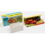 A Corgi Toys No. 256 Volkswagen 1200 East African Safari race car comprising of red body with