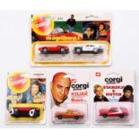 A collection of four various Corgi Junio carded TV related diecast models to include a No. 68