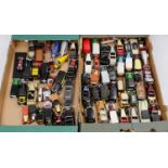 Two trays containing a quantity of mainly 1/43 scale loose model diecasts to include Rio, Vitesse,