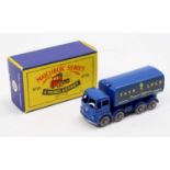 Matchbox Lesney No. 10 Foden Sugar Container in blue with grey plastic wheels and "Tate & Lyle"