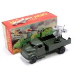 A Lonestar Modern Army series Rocket Launching Lorry, comprising of green body with black plastic