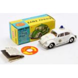 Corgi Toys No. 492 Volkswagen 1200 Beetle European Police Car, rare Dutch "Politie" issue with an