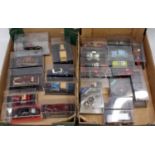 Two trays containing a good selection of various plastic cased Vitesse, Ixo, TSM and similar, 1/43