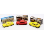 3 Miniautos boxed 1/43rd scale plastic Skoda models consisting of 2x Skoda 120LS, with one in red