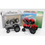 2 Universal Hobbies 1/16 boxed tractors comprising No. MUH 2690 Ferguson TEA-20 Tractor, and No.