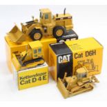 An NZG 1/50 scale boxed Caterpillar Construction diecast group to include an NZG No. 205 Caterpillar