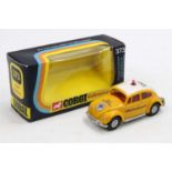 Corgi Toys No. 373/383 Volkswagen 1200 Saloon (Beetle), yellow body, with a white roof with red roof