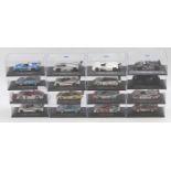 16 various plastic cased 1/43 scale Ixo Le Mans and High Speed Racing diecasts to include a BMW
