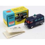 Corgi Toys No. 464 Commer Police Van with blue body and " Police" side panels, fitted with spun hubs