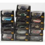 16 various plastic cased Ixo 1/43 scale diecasts to include a Tatra 603/1970 saloon, a Volgar M21