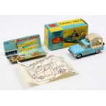 Corgi Toys No. 474 Musical Walls ice cream van, Ford Thames in light blue and cream, musical feature